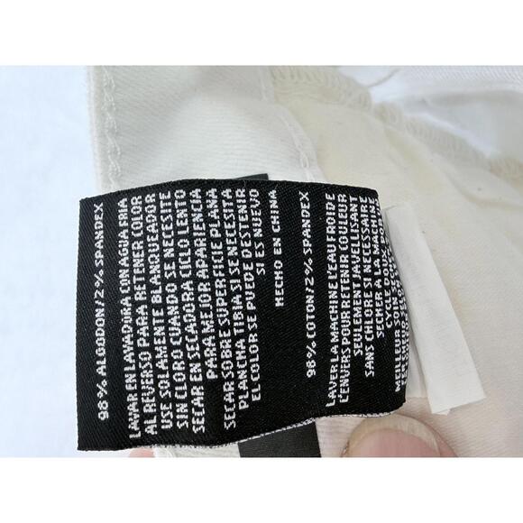 KUT Women's Stella High Rise Fab Ab Flare White Jeans Size 0 - Picture 12 of 13